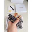 Dior Saddle 20MM Cintura Dior Oblique Jacquard Blu