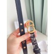 Dior Saddle 20MM Cintura Dior Oblique Jacquard Blu