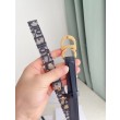 Dior Saddle 20MM Cintura Dior Oblique Jacquard Blu