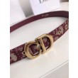 Dior Saddle 20MM Cintura Dior Oblique Jacquard Bordeaux