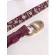 Dior Saddle 20MM Cintura Dior Oblique Jacquard Bordeaux