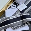 Dior Toile de Jouy Sauvage Mitzah Sciarpa Twill di Seta Blu
