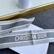 Dior Toile de Jouy Sauvage Mitzah Sciarpa Twill di Seta Grigio