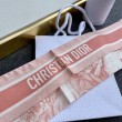 Dior Toile de Jouy Sauvage Mitzah Sciarpa Twill di Seta Rosa