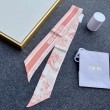 Dior Toile de Jouy Sauvage Mitzah Sciarpa Twill di Seta Rosa