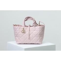 Borsa Dior Toujours Dior Piccola/Media Macrocannage Rosa