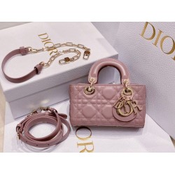 Borsa micro Dior Lady D-Joy rosa cannage