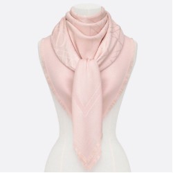 Riproduzione Fedele Christian Dior Cannage Scialle 140cm Rosa Chiaro imitazioni