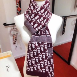 Qualità Specchio Replica Dettagli perfetti Dior CD Stola Oblique Lana e Cashmere Bordeaux Riproduzione Fedele Dettagli perfetti Dior CD Stola Oblique Lana e Cashmere Bordeaux imitazioni