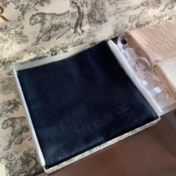 Qualità Specchio Replica Dior Oblique Scialle 140 CM Blu Navy Riproduzione Fedele Dior Oblique Scialle 140 CM Blu Navy imitazioni