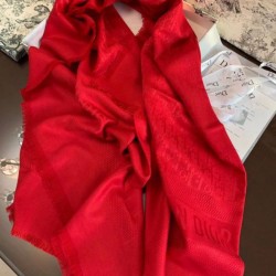 Qualità Specchio Replica Dior Oblique Scialle 140 CM Rosso Riproduzione Fedele Dior Oblique Scialle 140 CM Rosso imitazioni