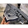 falso Dior Oblique Coperta Lana e Angora Blu Navy