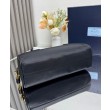 fedele Imitazioni borse griffate media Prada Re-Nylon con manico superiore e lucchetto 1BB127 Nero