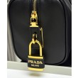 fedele Imitazioni borse griffate media Prada Re-Nylon con manico superiore e lucchetto 1BB127 Nero