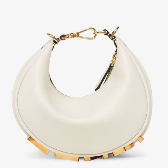 Fendi Fendigraphy Mini Bag Bianco
