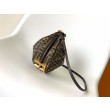 Fendi Fendigraphy Mini Bag Marrone FF Jacquard Fabric