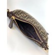 Fendi Fendigraphy Mini Bag Marrone FF Jacquard Fabric