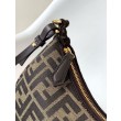 Fendi Fendigraphy Mini Bag Marrone FF Jacquard Fabric