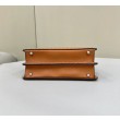 Fendi Peekaboo ISeeU Small Selleria Borsa con 556 impunture cucite a mano Marrone