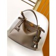 Fendi Peekaboo Soft Medium Bag Grigio Tortora