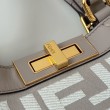 Fendi Peekaboo-Tote Bag FF Grigio