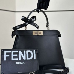 Riproduzione Fedele Borsa Peekaboo Fendi di Marc Jacobs Nero imitazioni