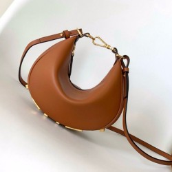 Qualità Specchio Replica Mini borsa Fendi Fendigraphy marrone Riproduzione Fedele Mini borsa Fendi Fendigraphy marrone imitazioni