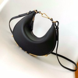 Qualità Specchio Replica Fendi Fendigraphy Mini Bag Nero Riproduzione Fedele Fendi Fendigraphy Mini Bag Nero imitazioni