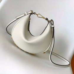 Qualità Specchio Replica Fendi Fendigraphy Mini Bag Bianco Riproduzione Fedele Fendi Fendigraphy Mini Bag Bianco imitazioni