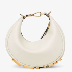 Riproduzione Fedele Fendi Fendigraphy Mini Bag Bianco imitazioni