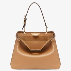 Riproduzione Fedele Fendi Peekaboo Soft Medium Bag Marrone imitazioni
