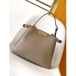 Fendi Peekaboo Soft Medium Bag Grigio Tortora Fendi Peekaboo Soft Medium Bag Grigio Tortora