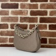 Gucci 815409 GG Emblem borsa a tracolla piccola mezzaluna Talpa