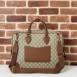 Gucci 821149 Borsa a tracolla media GG Emblem Marrone