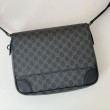 Gucci 821154 Borsa a tracolla media GG Emblem Nero