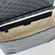 Gucci 821154 Borsa a tracolla media GG Emblem Nero