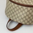 Gucci 821159 GG Emblem zaino medio Marrone