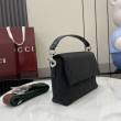 Gucci Borse Replica Alta Qualità a tracolla piccola GG uomo con Web 821617 Nero