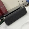 Gucci Borse Replica Alta Qualità a tracolla piccola GG uomo con Web 821617 Nero