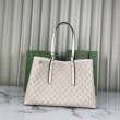 Gucci GG Emblem borsa tote media 815213 Beige