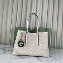 Gucci GG Emblem borsa tote media 815213 Beige