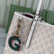 Gucci GG Emblem borsa tote media 815213 Beige