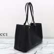 Gucci GG Emblem borsa tote media 815213 Nero