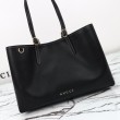 Gucci GG Emblem borsa tote media 815213 Nero
