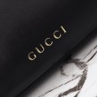 Gucci GG Emblem borsa tote media 815213 Nero