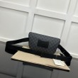 Gucci GG Emblem Marsupio medio 821162 Nero