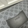 Gucci GG Emblem Marsupio medio 821162 Nero
