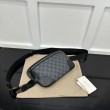 Gucci GG Emblem Marsupio medio 821162 Nero