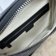 Gucci GG Emblem Marsupio medio 821162 Nero