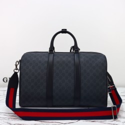 Gucci Men GG Supreme Duffle Bag 792074 Nero